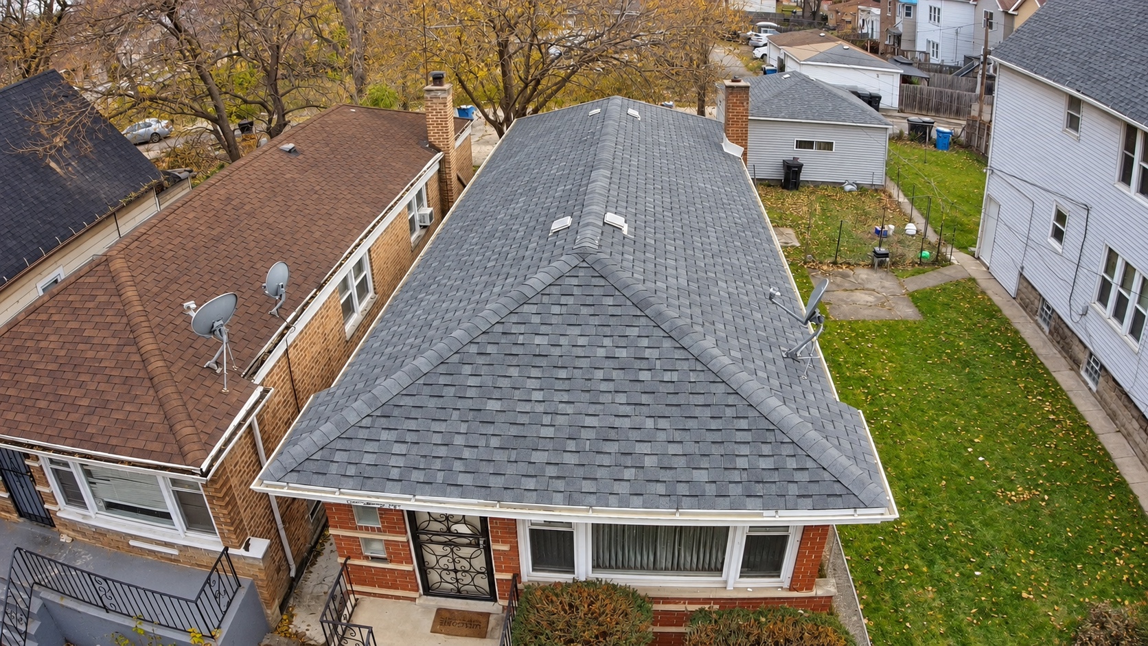 Michigan Avenue roof after replacement
